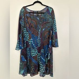 Plus Size Women’s Curvesque USA Sheer Tunic Size 1X/1XL